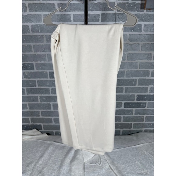 Members Mark Sandwash Crop Pant Cream Off White Relaxed Fit XL NWT - Picture 2 of 5
